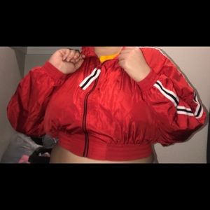 Cropped Red Jacket